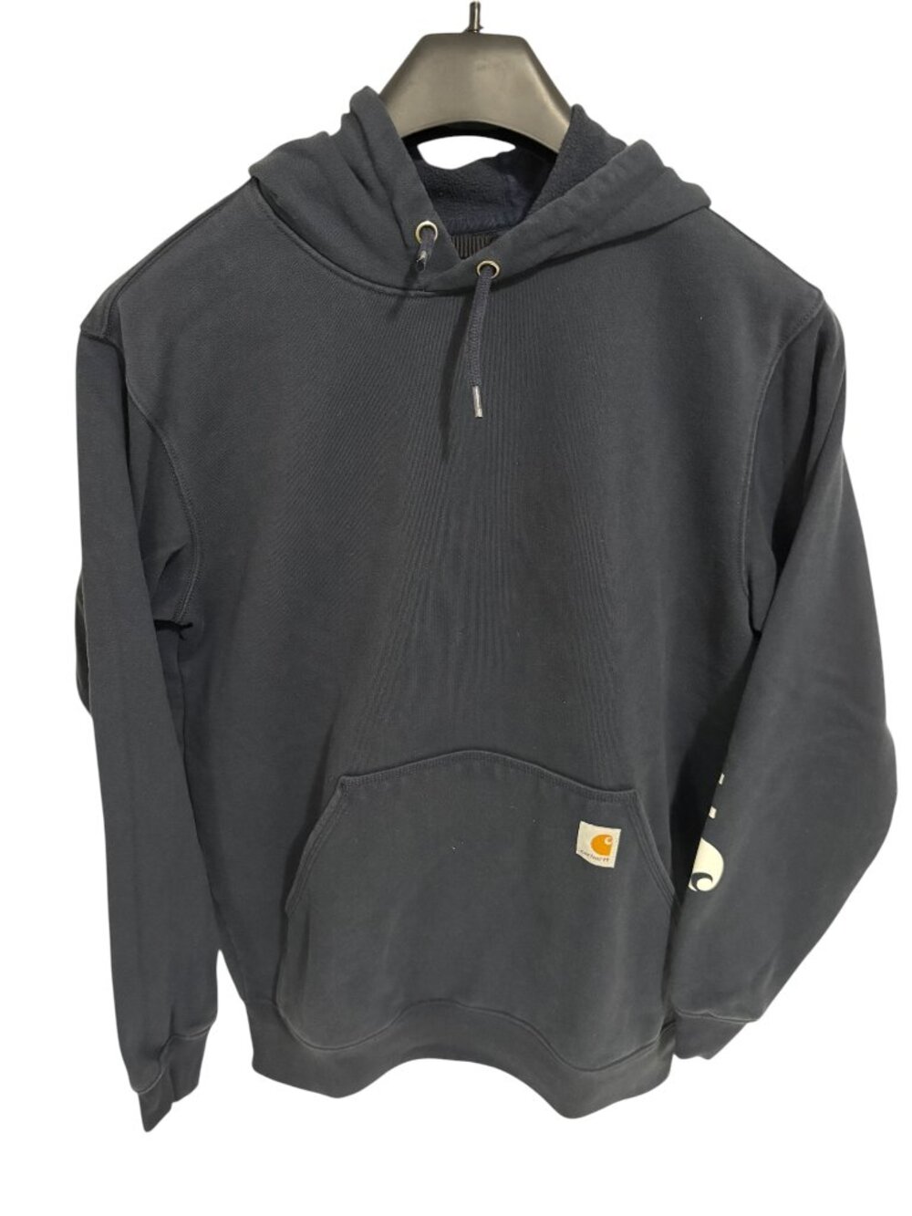 Carhartt Loose Fit Hoodie Mens Medium Blue Sweatshirt Thick Pullover
